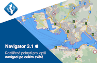 Navigator 3.1 pro iOS přináší rozšířené pokrytí pro lepší celosvětovou navigaci