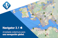 Navigator 3.1 para iOS ofrece cobertura ampliada para una mejor navegación mundial