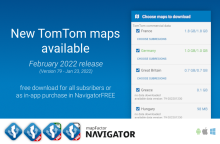 Nuevos mapas de TomTom disponibles (versión 79)