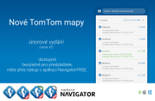 Vydány nové TomTom mapy (verze 87)