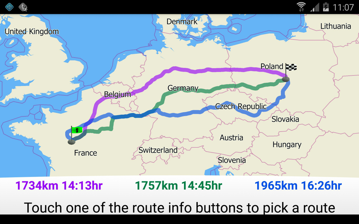 Support Alternative Routes MapFactor Navigation And Tracking