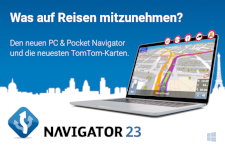 PC & Pocket Navigator 23 und die neueste TomTom-Karten verfügbar