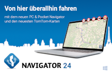 PC & Pocket Navigator 24 und die neueste TomTom-Karten verfügbar