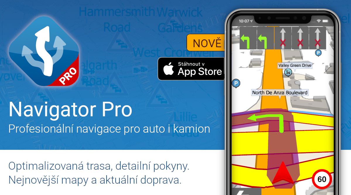 Navigator PRO - nová profesionální navigace pro iOS