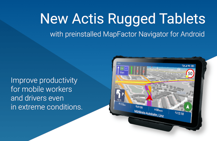 New Actis Rugged sat navs