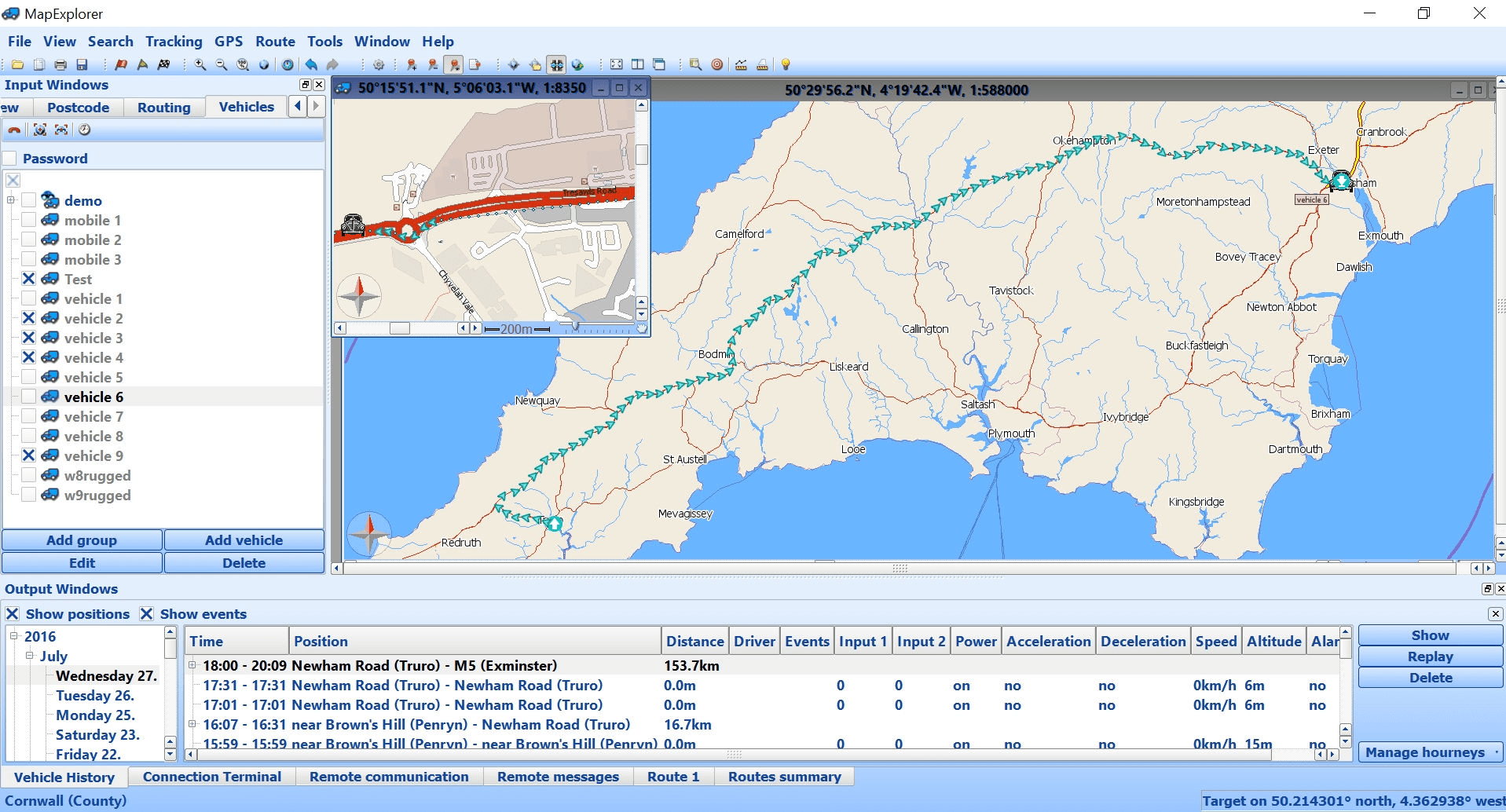 MapExplorer screen