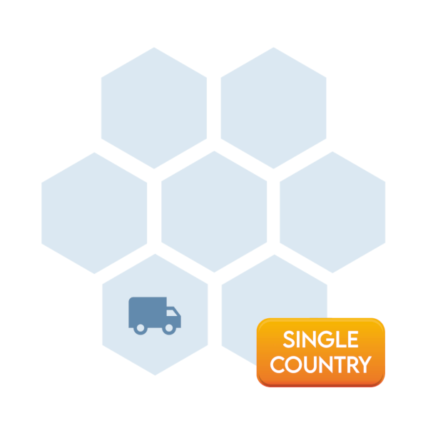 OCX map module Truck for Windows app developers - Single country